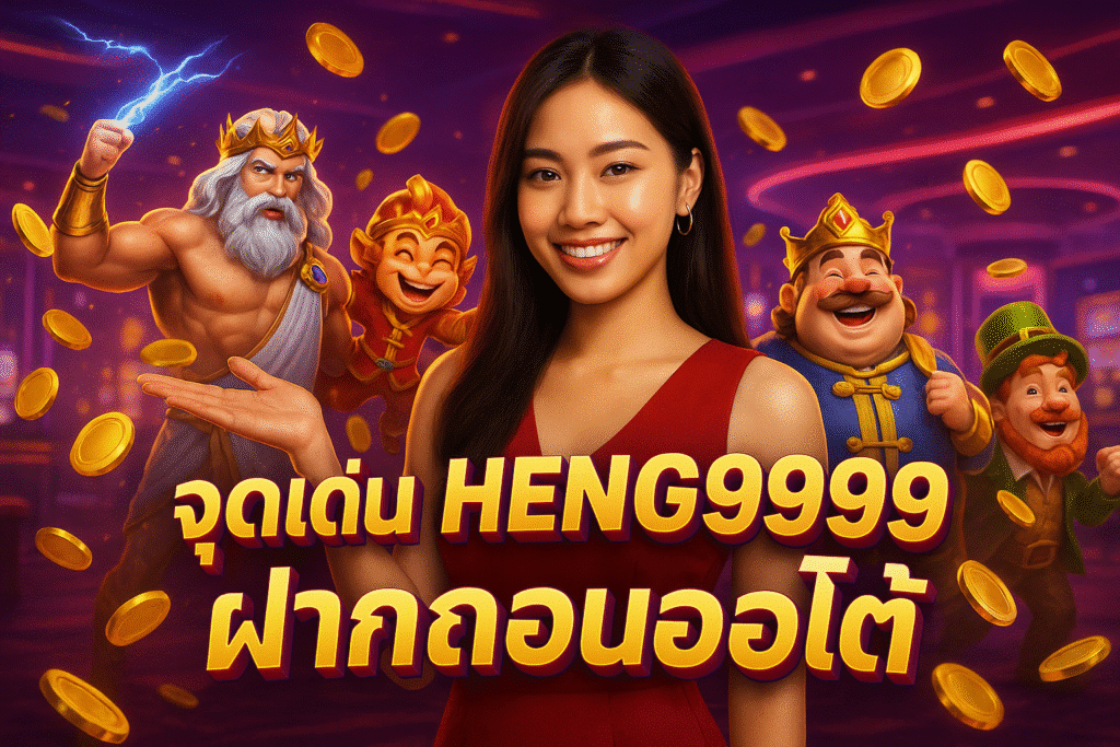 จุดเด่น HENG9999 ฝากถอนออโต้
