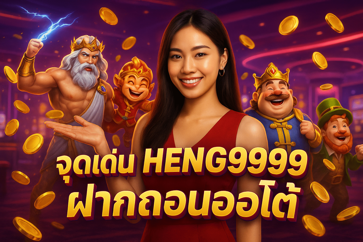 จุดเด่น HENG9999 ฝากถอนออโต้
