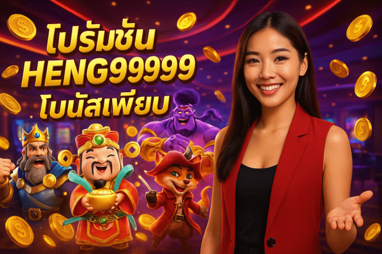 โปรโมชั่น HENG9999 โบนัสเพียบ