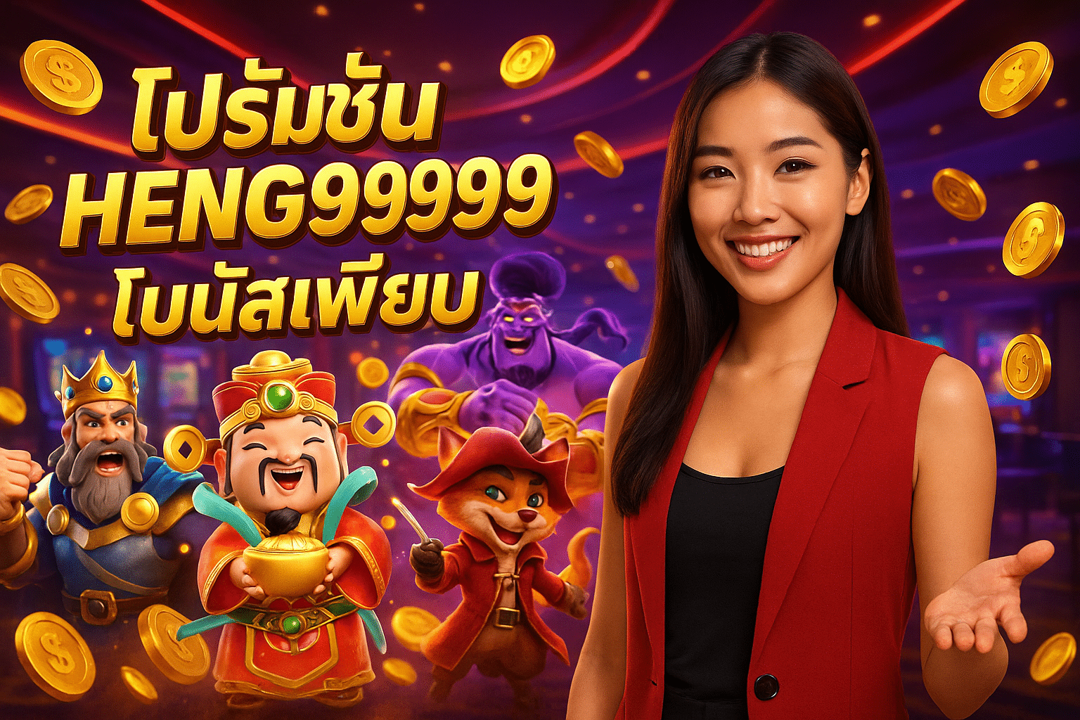 โปรโมชั่น HENG9999 โบนัสเพียบ